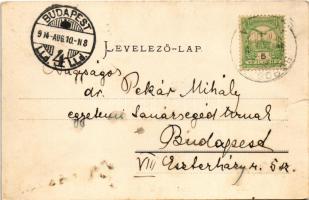 1904 Borosznófürdő, Brusno-kúpele (Borosznó, Brusznó, Brusno); A fürdő látképe, szálloda. Kiadja Lec...