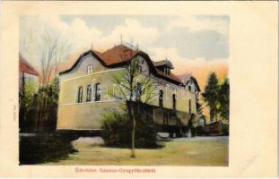 1910 Gánóc, Gansdorf, Gánóc-gyógyfürdő, Kúpele Gánovce, Gánovce; Tükör fürdő / spa, bath