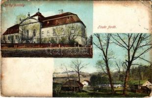 1908 Zsély, Zelovce; Sósár gyógyfürdő, Zichy kastély / Sosárske Lázne / spa, castle (EB)