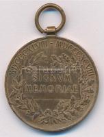 1898. "Jubileumi Emlékérem Fegyveres Erő Számára / Signum memoriae (AVSTR)" bronz kitüntet...