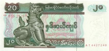 Myanmar 8db klf modern bankjegy T:I