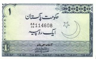 Pakisztán 5db klf modern bankjegy T:I