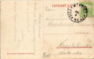 1914 Várgede, Várgedefürdő, Kúpele Hodejov, Hodejov; Gyógy- és gőzfürdő, Csevicze kút, vonat a hátté...