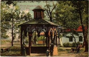 1907 Várgede, Várgedefürdő, Kúpele Hodejov, Hodejov; Fürdő udvar a térzene pavilonnal. Klein Márton kiadása / spa, courtyard of the bathhouse with music pavilion (EK)