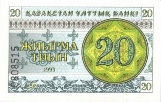 Kazahsztán 8db klf modern bankjegy T:I