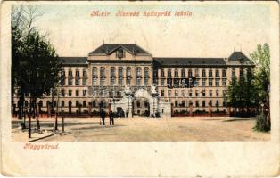 1907 Nagyvárad, Oradea; M. kir. Honvéd hadapród iskola, katonák / K.u.K. military cadet school, soldiers (Rb)