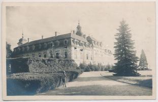 1916 Cseklész, Ceklís, Bernolákovo; Gróf Eszterházy Károly kastély hátulról / castle. photo