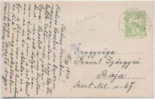 1916 Cseklész, Ceklís, Bernolákovo; Gróf Eszterházy Károly kastély hátulról / castle. photo