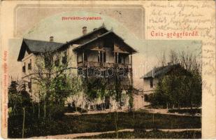 1903 Csíz, Csízfürdő, Kúpele Cíz; Horváth nyaraló. Rábely Miklós kiadása / villa, spa (EB)