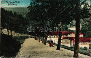 1930 Feketehegy-fürdő, Feketehegy, Schwartzenberg, Cernohorské kúpele (Merény, Vondrisel, Nálepkovo); Felső sétány / spa, promenade (EK)