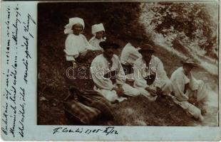 1905 Felsőcsertés, Certeju de Sus (Hunyad); Románok / Romanian folklore. photo (EK)