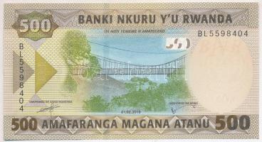 Ruanda 2019. 500Fr "BL 5598404" T:I 
Rwanda 2019. 500 Francs "BL 5598404" C:UNC
