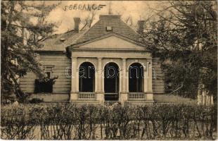 1927 Szobránc, Szobránc-fürdő, Kúpele Sobrance; Várady villa. Alexander Halász felvétele / spa, villa (kis szakadás / small tear)