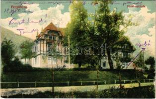1908 Fenyőháza, Lubochna; Fürdő szálloda. Ébenhő Károly kiadása / spa, hotel, villa