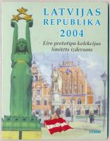 Lettország 2004. 1c-2E (8xklf) Euro próbaveretek szettben T:BU  Latvia 2004. 1 Cent - 2 Euro (8xdiff) Euro trial set C:BU