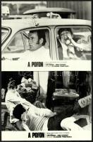 cca 1974 ,,A pofon" című francia filmvígjáték jelenetei és szereplői (köztük Lino Ventura, Anni...