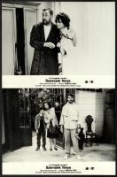 cca 1984 ,,Szemünk fénye című olasz film jelenetei és szereplői (főszereplő Sophia Loren és fia Edoardo Ponti), 8 db vintage produkciós filmfotó, ezüst zselatinos fotópapíron, a használatból eredő - esetleges - kisebb hibákkal, 18x24 cm