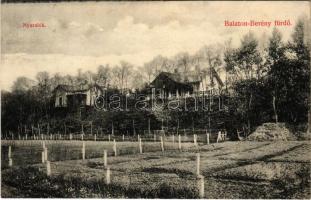 1913 Balatonberény-fürdő, nyaralók. Tóth Márton kiadása