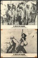 cca 1981 ,,Az álarcos lovas legendája" című amerikai westernfilm jelenetei és szereplői, 7 db v...