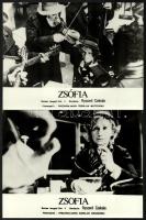cca 1985 előtti ,,Zsófia" című lengyel film jelenetei és szereplői, 8 db vintage produkciós filmfotó, ezüst zselatinos fotópapíron, a használatból eredő - esetleges - kisebb hibákkal, 18x24 cm