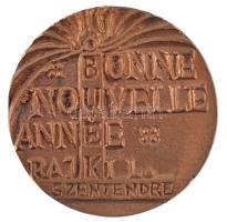 Rajki László (1939- ) 2008. "BUÉK - BONNE NOUVELLE ANNÉE RAJKI L. SZENTENDRE" kétoldalas b...