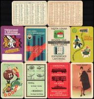 1958-1969 10 db retró kártyanaptár