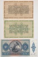 1941. 20P + 1946. 10.000AP + 50.000AP + 1969. 10Ft (2x) + 1975. 20Ft T:III közte szép papír, szakadá...