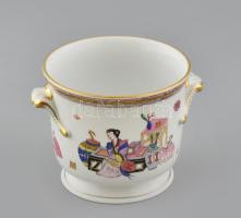 Herendi kínai Ming mintás kaspó. Kézzel festett, jelzett, hibátlan. m:12,5 cm, d: 14.5 cm / Herend Chinese pattern bowl
