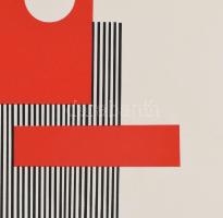 Kassák Lajos (1887-1967): Képarchitektura. Szitanyomat. Készítette 1979-ben 130 példányban a Pesti M...