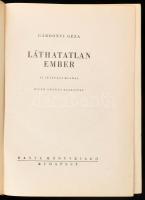 Gárdonyi Géza: Láthatatlan ember. Biczó András rajzaival. Bp., 1944, Dante. VI. ifjúsági kiadás. Kia...
