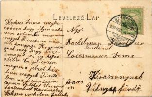 1907 Karánsebes, Caransebes; Fő utca, Jakob Zweig, Halász, Révész, Mehler Róza és Severineana keresk...