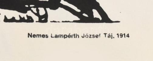 Nemes-Lampérth József (1891-1924): Táj, 1914. Szitanyomat. Készítette 1979-ban 130 példányban a Pest...