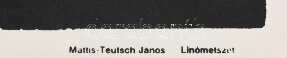Mattis-Teutsch János (1884-1960): Linómetszet 1916. Szitanyomat. Készítette 1979-ben 130 példányban ...