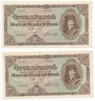 1945. 50P (2x) sorszámkövetők "D 023 051898 - D 023 051899" T:I- Adamo P15