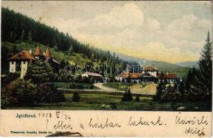 1907 Iglófüred, Spisská Nová Ves Kupele, Novovesské Kúpele; nyaraló szálloda. Wlaszlovits Gusztáv kiadása / spa, villa, hotel (fl)