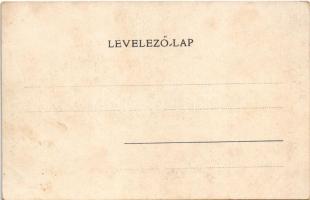 Pöstyén, Pistyan, Piestany; Curpark, Aussicht auf die Moravaner Kirche / Gyógypark, templom. A. Bern...