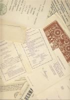 cca 1920-1940 17 db vegyes meghívó és táncrend