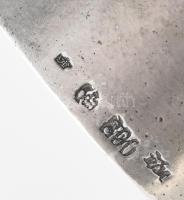 Ezüst(Ag) szecessziós íriszmintás szalvétagyűrűpár, jelzett, d: 5,1 cm, nettó: 86,5 g