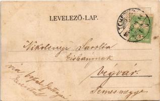 1904 Temesvár, Timisoara; Gyárváros, Liget út, villamosok. Tóth Béla kiadása / Fabric, street, trams...