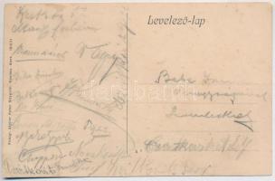 Szentelek, Stegersbach; Fő tér, templom és iskola, Steiner Károly (Bortán Alajos utóda) üzlete / Hau...