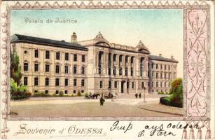 1899 (Vorläufer) Odessa, Odesa; Palais de Justice / palace of justice. Art Nouveau, litho (EK)