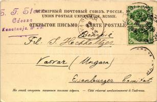1899 (Vorläufer) Odessa, Odesa; Palais de Justice / palace of justice. Art Nouveau, litho (EK)
