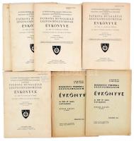 1939-1949 Az Isteni Szeretet Leányai Társulatától fenntartott Budapesti Szent Margit-Nevelőintézet Katolikus Patrona Hungariae Leánygimnáziuma évkönyvei 1939-40., 1940-41., 1941-42., 1942-43., 1943-44. iskolai évekről. Szerk.: Kneszl M. Emilia, és Székely Ottokár. Bp., 1941-1944. Kiadói papírkötések, az egyik borító hátoldalán jegyzettel, az egyik foltos. + 1949 A Budapesti IX. Ker. Állami Rozgonyi Piroska Leánygimnázium évkönyve az 1948-49. iskolai évről. Szerk.: Berend Miklós. Bp., 1949. Kiadói papírkötés.   A Patrona Hungariae Leánygimnáziumot 1948-ban államosították és Rozgonyi Piroska Leánygimnázium lett a neve. Az iskola később újra indulhatott 1950-ben, és jelenleg és működik.