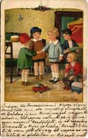 Gyerekek / Children. A.R. No. 2487. litho s: Pauli Ebner (szakadás / tears)