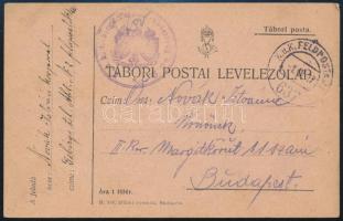 1917 Tábori posta levelezőlap "K.u.k. Gebirgs Telefon Abteilung No. 2." + "FP 637", 1917 Field postcard "K.u.k. Gebirgs Telefon Abteilung No. 2." + "FP 637"