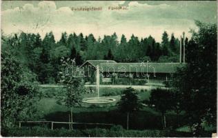 1914 Felsőzúgó-fürdő, Ruzsbachfürdő, Bad Ober Rauschenbach, Kúpele Vysné Ruzbachy; Fürdőház. Szankovszky felvétele és kiadása / spa, bathhouse (EK)