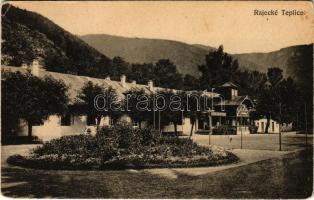 Rajecfürdő, Rajecz-fürdő, Rajecké Teplice; Fürdőház. H. Jassniger kiadása / spa, bathhouse (EK)