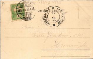 1903 Rajecfürdő, Rajecz-fürdő, Rajecké Teplice; Gyógyház tér / Curhausplatz / spa, square (EK)