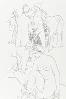 Reich Károly (1922-1988): Tavaszra várva. Nyomat, papír, jelzés nélkül. Számozott: 50/13. Reich Káro...