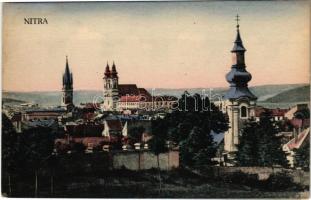 Nyitra, Nitra; látkép, zsinagóga / general view, synagogue